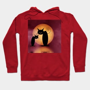 mooncats talking Hoodie